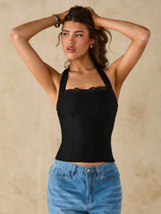 CONTRAST LACE SLIM FIT CAMISOLE