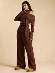 MINIMALIST OFF-SHOULDER TOP AND PANTS
