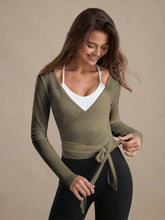 CASUAL TIE-UP LONG SLEEVE TOP