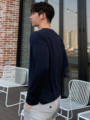 MEN COTTON SOLID RAGLAN SLEEVE