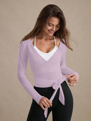 CASUAL TIE-UP LONG SLEEVE TOP