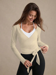 CASUAL TIE-UP LONG SLEEVE TOP
