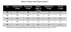WHITE MEN DRAWSTRING WAIST STRAIGHT LEG TROUSERS